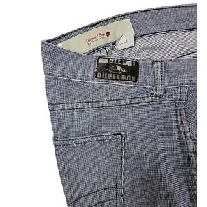 VTG Bugle Boy Mens Shorts 42 Blue CHECKED Classic 80s 90s 100% Cotton Pockets US